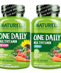Naturelo One Daily Multivitamin For Men 120 Vegetarian Capsules One Daily Multivitamin For Women 120 Vegetarian Capsules Bundle 4 Month Supply