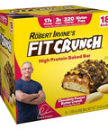 Fit Crunch Snack Size Protein Bars 6Layer Baked Bar 3G Of Sugar Gluten & Soft Cake Core (18 Count Flavor Lovers)