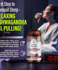 Gurunanda Nighttime Wellness Care Kit Ashwagandha Oil Pulling Hydroxyapatite Toothpaste Magnesium Spray Toothbrush Floss Picks Vitamin E Oil & Sleep Spray