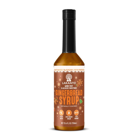 Lakanto Simple Flavoring Syrup - Monk Fruit Sweetener with Allulose, Perfect for Coffee, Tea, Cocktails, Snow Cones, Sodas, Other Drinks, Keto, Vegan (Original - 25.4 fl oz)