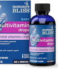 Mommys Bliss Baby Multivitamin + Iron Daily Essential Vitamins for Immune Support Healthy Growth and Bone Development Age 2 Months+ 30 ml Liquid