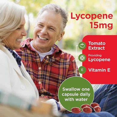 Healthspan Lycopene 15mg (2 Months Supply) | Natural Source Lycopene with Vitamin E | Rich in Tomato Phytonutrients | Non-GMO Tomatoes | Vegan