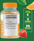 Lifeable B Complex + Vitamin C 750Mg Gummies Bundle Great Tasting Vitamin Supplement Gluten Gmo Chewable