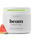Beam Creatine Monohydrate Powder 5g Micronized Creatine Monohydrate Flavored Creatine for Women & Men Muscle Strength Growth & Cognitive Support Watermelon Flavor 30 Servings