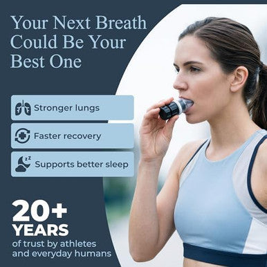 Expand-A-Lung ( ) Breathing Exercise Fitness Trainer | Inspiratory Muscle Strength Tool | Breathe Easier With Stronger Lungs | Dual-Way Inhale-Exhale Adj. Resistance Settings 2 Pack