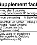 herbolab Korean Red Ginseng Fermented 10:1 (13% ginsenosides) - Genuine Panax Ginseng from Korea 6 Years Old Roots - Patented Extract Technology