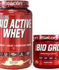Isatori Bio-Gro Vanilla Ice Cream (60 Servings) & Bio-Active Whey Protein Powder Unflavored (30 Servings)