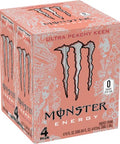 Monster Energy Ultra Peachy Keen, Sugar Free Energy Drink, 16 Ounce (Pack of 4)