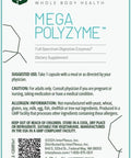 Interplexus Megapolyzyme Full Spectrum Vegetarian Digestive Enzymes With Bromelain For Gastrointestinal Support Dairy Soy 60 Capsules (60 Servings)