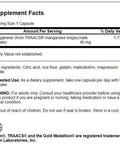 Swanson Albion Chelated Manganese Glycinate 40 Milligrams 180 Capsules (3 Pack)