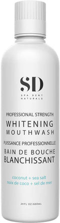 Spa-Dent Natural Mouthwash - Whitening Action Alcohol Free Dental Office Technology Made in Canada with Advanced Dental Grade Ingredients, 591.5 ml (Pack of 1)