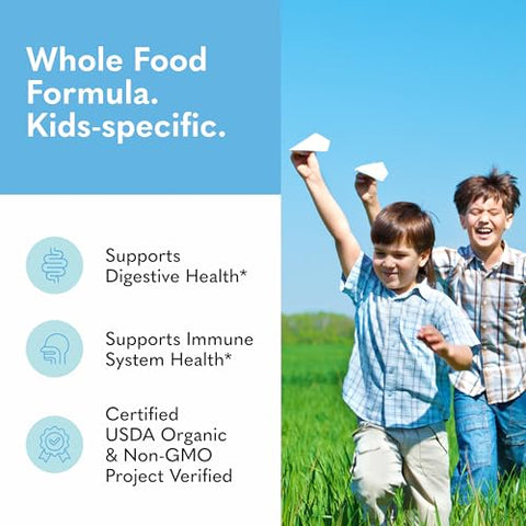 Garden Of Life Raw Probiotics Kids - 5 Billion Cfu - Whole Food Probiotic For Gut Health & Immune Support - For Children Ages 1 Year & Older 60 Servings
