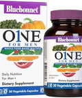 Bluebonnet Nutrition One For Men Whole Foodbased Multiple Daily Nutrition Nongmo Vegetarian Friendly Kosher Gluten Soy Dairy Iron 60 Vegetable Capsules 60 Servings