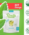 Stevita Stevia with Xylitol Supreme 8 oz Pouch AllNatural Stevia Extract Natural Sweetener No Calories NonGMO Vegan Kosher Keto Paleo Gluten Free ErythritolFree 227 Servings