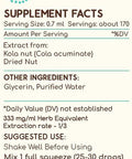 Kola Nut B120 (2pcs) Alcohol-Free Herbal Extract Tincture, Concentrated Liquid Drops Natural Kola nut (Cola Acuminate) Dried Nut (2x4 fl oz)