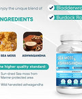 BIO VITALICA Sea Moss Ashwagandha and Sea Moss Gummies (Bundle) Irish sea Moss raw Organic Bladderwrack Burdock Root