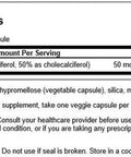 Swanson Vitamin D Complex with Vitamins D2 & D3 - Complete Sunshine Vitamin Complex for Bone Dental & Immune Health - Vitamin Supplement ( 50 mcg 60 Veggie Capsules ) 2 Pack