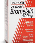 HealthAid Bromelain 500mg - 30 Vegicaps