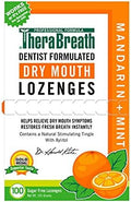 Therabreath Dry Mouth Lozenges With Zinc 100 Lozenges Mandarin Mint 100 Count (Pack Of 2)