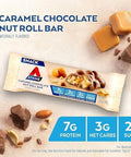 Atkins Caramel Chocolate Nut Roll Snack Bar Protein Snack High In Fiber 2G Sugar 5 Count