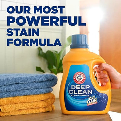Arm & Hammer Deep Clean Stain Formula Laundry Detergent Power Paks Sparkling Clean Scent 32 Count 32 Loads