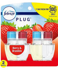 Febreze Odor-Fighting Fade Defy Plug Air Freshener Refill Berry & Bramble (2) .87 Fl. Oz. Oil Refill