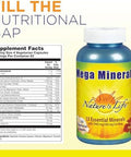 Nature'S Life Mega Minerals Complex Complete Multi Mineral + Vitamin D Supplement 250 Vegetarian Capsules