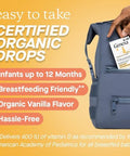 Genexa Infants Vitamin D Liquid Drops For born Baby & Toddlersupports Growth & Bone Developmentdelicious Organic Vanilla Flavor Organic Gluten & Nongmo90 Servings