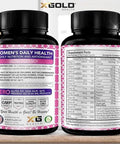 Vegan Women'S Daily Multivitamin 50 Plus With Organic Wholefood Based Natural Ingredients, Ginger, Maca, Multi-Vitamin B Complex & More - Energy Support, Immune System Booster -90 Capsules