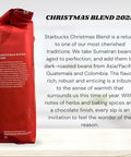 Starbucks Christmas Blend Whole Bean Coffee 16oz, Dark Roast 100% Arabica, Rich Spiced Chocolate & Spruce Notes, Limited Holiday Edition, Bold, Festive Flavor from Sumatra & Latin America