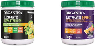 Organika Electrolytes Extra-Strength Powder- Lemon Lime- High In Sodium For Sport Recovery & Electrolytes Defence With Elderberry And Echinacea- Citrus Berry - Immune System Support
