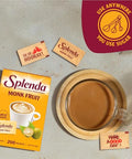 SPLENDA Monk Fruit Zero Calorie Plant Based Sweetener Substitute, Keto Sugar Alternative (200 Count)