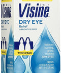 Visine Dry Eye Relief Lubricant Eye Drops 2 X 0.5 Oz (6 Pack)