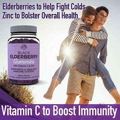 Country Farms Elderberry Gummies With Vitamin C And Zinc Supports Healthy Immune System Rich In Antioxidants Triple Action Immune Blend Berry Flavor 60 Gummies 30 Servings
