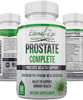 Prostate Complete Herbal Health Support Supplements For Men, Saw Palmetto Stinging Nettle Pygeum Beta-Sitosterol Reishi Shiitake, 90 Count Capsule