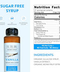 Sugar Free Vanilla Simple Syrup for Coffee, Cocktails, Matcha - Sweetened with Allulose and Monk Fruit - Infused with Real Vanilla - 13.5 oz