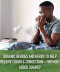 Garden Of Life Organics Elderberry Zinc Immune Support For Adults And Kids 12 And Older Organic Cough & Mucus Immune Syrup With Ivy Leaf Vitamin C And Echinacea No Added Sugars 5 Fl Oz