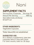 HerbEra Noni 60 Capsules, 500 mg, Noni (Morinda citrifolia) Dried Fruit (60 Capsules)