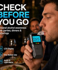 Dubignb Mini Breathalyzer Alcohol Tester Portable Digital Breath Alcohol Detector With Lcd Display Bac Mini Breathalyzer Keychain Tester Blood Alcohol Breathalyzer Mini For Travel