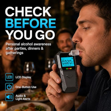 Dubignb Mini Breathalyzer Alcohol Tester Portable Digital Breath Alcohol Detector With Lcd Display Bac Mini Breathalyzer Keychain Tester Blood Alcohol Breathalyzer Mini For Travel