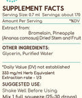 Bromelain B120(2pcs) Alcohol-Free Herbal Extract Tincture, Super-Concentrated Wildcrafted Bromelain, Pineapple (Ananas comosus) (2x4 fl oz)