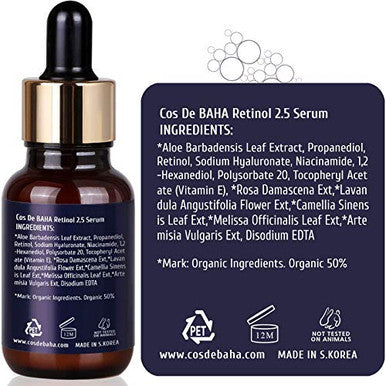 Retinol 2.5% Solution Facial Serum With Vitamin E Facial Crepe Erase Age Spot Remover High Strength Solution For Face Without A Prescription 2 Fl Oz (60Ml)