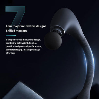 Massage Gun Deep Tissue With Long Handle For The Full Body,Pain Relief, Percussion Back Massager With 5 Massage Heads,Relax For Mom, Dad, Wife, Husband,Friends (Black)