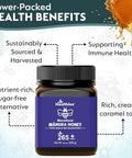 Manuka Honey MGO 265+, Genuine Raw New Zealand Honey, Multi-Functional Health honey Manuka, Non-GMO Superfood,Unpasteurized,Daily Wellness Support - 250g (8.82 Oz)