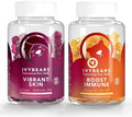 IvyBears Radiant Glow and Immune Gummies Vibrant Skin with VERISOL and Hyaluronic Acid + Daily Immunity with Vitamin C and Zinc Vegan 2Pack