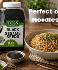 Black Sesame Seeds, 6 Lbs - Raw Unhulled Black Sesame Seed,Perfect for Stir-Fries and Coating for Meat and Fish Salad, Soup, Noodle & Sushi Topping Keto Nutty Flavor