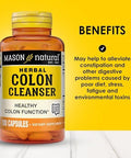 Mason Natural Herbal Colon Cleanser 300 Day Supply Dietary Supplement Supports Digestive Health With Soluble Fibers Probiotics & Herbs 3 Pack
