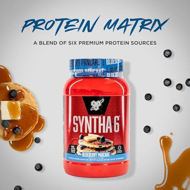 Bsn Syntha6 Protein Powder Drink Mix Blueberry Pancake 2.91 Lb (1.32 Kg)