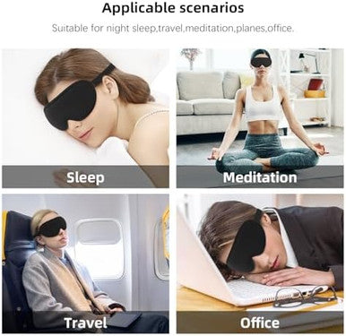 Anpkec Sleep Mask3D Contoured Sleeping Mask99% Light Blocking Eye Mask Zero Eye Pressure Cup Blindfold For Men Women With Adjustable Strap For Sleeping YogaTraveling(Black)