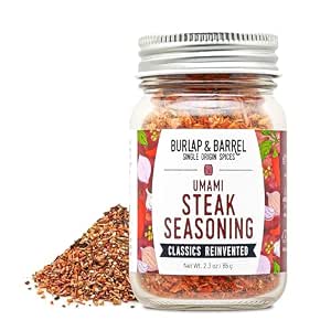 Burlap & Barrel Low & Slow Chili Powder - Pasilla, Chili, Paprika 2.5oz Jar | For Chili, Tacos, Fries & Snacks, As seen on Shark Tank, Smoky Pasilla, Kashmiri Chili & Smoked Paprika Blend, Glass Jar
